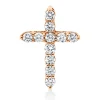 Anhänger Kreuz aus 750 Gold Rotgold 11 Brillanten 0,31ct TW-SI 15,4x11,1mm