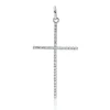 Anhänger Kreuz aus 750 Gold Weißgold 40 Brillanten 0,12ct TW-SI 30x15mm