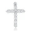 Anhänger Kreuz aus 750 Weißgold 11 Brillanten 3,67ct F-VSI/SI 31,5x22,7mm