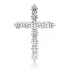 Anhänger Kreuz aus 750 Weißgold 11 Brillanten 1,58ct TW-SI 26x18,8mm