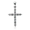 Anhänger Kreuz aus 750 Weißgold 11 Brillanten 0,45ct TW-SI 23,4x13,4mm mit Öse