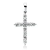 Anhänger Kreuz aus 750 Weißgold 11 Brillanten 0,51ct TW-SI 24,1x12,9mm mit Öse