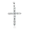 Anhänger Kreuz aus 750 Weißgold 11 Brillanten 2,11ct TW-SI 34,5x19,9mm mit Öse