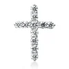 Anhänger Kreuz aus 750 Weißgold 11 Brillanten 1,25ct TW-VSI/SI 23,6x17,2mm