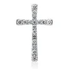 Anhänger Kreuz aus 750 Weißgold 17 Brillanten 0,55ct TW-VSI/SI 25,1x16mm