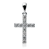 Anhänger Kreuz aus 750 Weißgold 11 Brillanten 0,48ct TW-VSI/SI 24,2x12,7mm