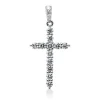 Anhänger Kreuz aus 750 Weißgold 16 Brillanten 1,06ct TW-VSI/SI 33,6x16,5mm