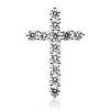 Anhänger Kreuz aus 750 Weißgold 12 Brillanten 0,59ct TW-VSI/SI 19,4x12,5mm