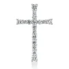 Anhänger Kreuz aus 585 Weißgold 17 Brillanten 0,78ct W-SI/PI 26,2x16,4mm