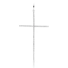 Anhänger Kreuz aus 750 Weißgold 71 Brillanten 0,15ct W-SI 45,8x24mm mit Öse