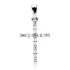 Anhänger Kreuz aus 750 Weißgold 11 Diamanten 0,26ct TW-VSI/SI 23,3x12,1mm
