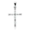 Anhänger Kreuz aus 750 Weißgold 11 Diamanten 0,5ct TW-VSI/SI 27,9x15,4mm mit Öse