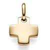 Anhänger Kreuz symmetrisch 10,5x15,5mm aus 585 Gold Gelbgold flach massiv Unisex