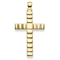 Anhänger Kreuz 39,5x24,5mm aus 585 Gold Gelbgold für Herren glänzend