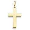 Anhänger Kreuz 38,5x18,3mm aus 585 Gold Gelbgold glänzend schlicht