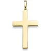 Anhänger Kreuz 46,5x23,5mm aus 585 Gold Gelbgold glänzend schlicht