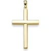 Anhänger Kreuz 38x20,5mm aus 585 Gold Gelbgold Halsschmuck schlicht