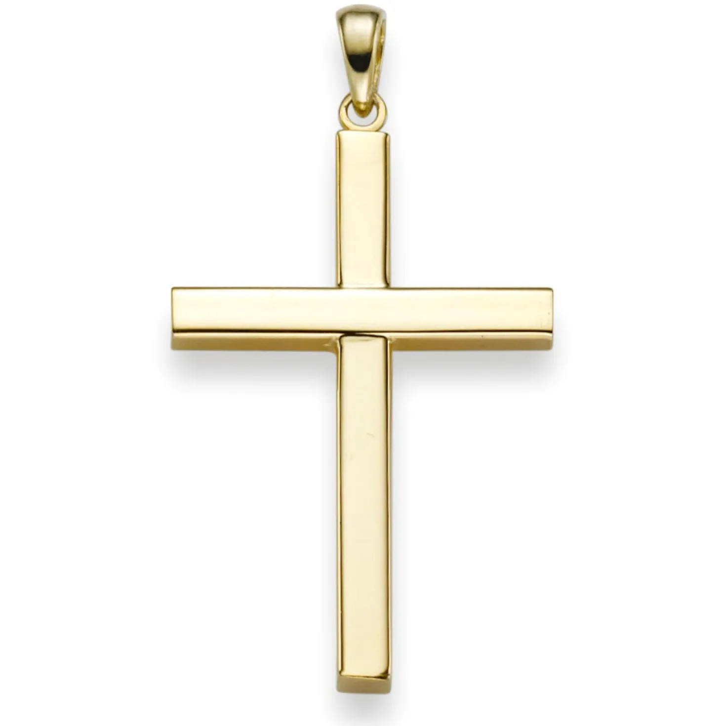 Anhänger Kreuz 38x20,5mm aus 585 Gold Gelbgold Halsschmuck schlicht