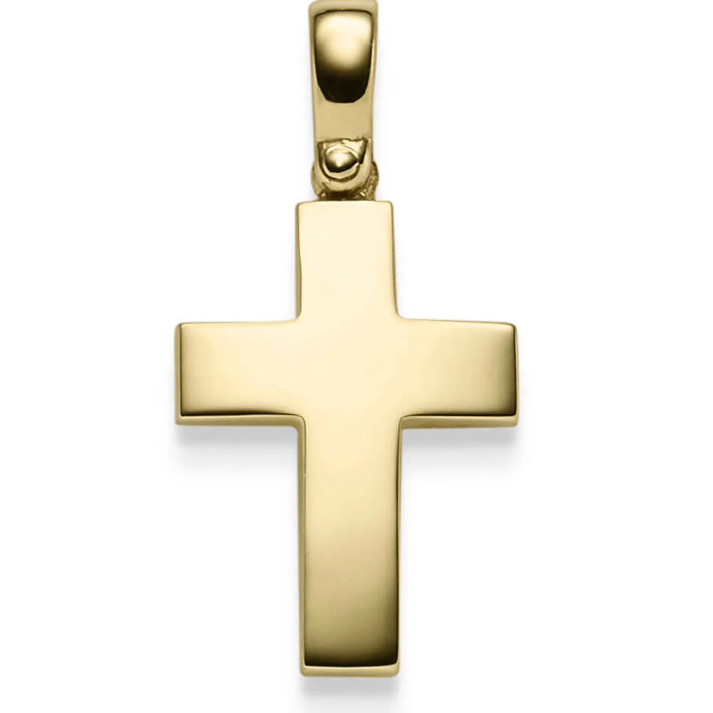 Anhänger Kreuz 30x14,5mm 585 Gold Gelbgold schlicht massiv Halsschmuck