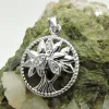 Anhänger Lebensbaum 15mm Zirkonia 925 Silber rhodiniert glänzend teilgeschwärzt