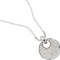 Anhänger mit 78 Diamanten 1.45Ct W/SI Brillanten 585 Weißgold Damen exklusiv