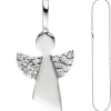 Anhänger mit Halskette Engel Schutzengel mit Zirkonia 925 Silber 42cm für Kinder