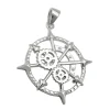 Anhänger nautisches Messgerät Seefahrt Navigation 22mm 925 Silber rhodiniert