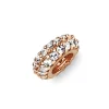 Anhänger Rollo 7,5x2,7mm aus 585 Gold Rotgold mit 32 Diamanten 0.16 ct. TW-SI
