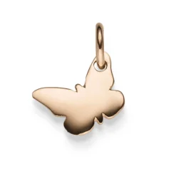 Anhänger Schmetterling Silhouette 15x12mm 585 Gold Rotgold glänzend schlicht