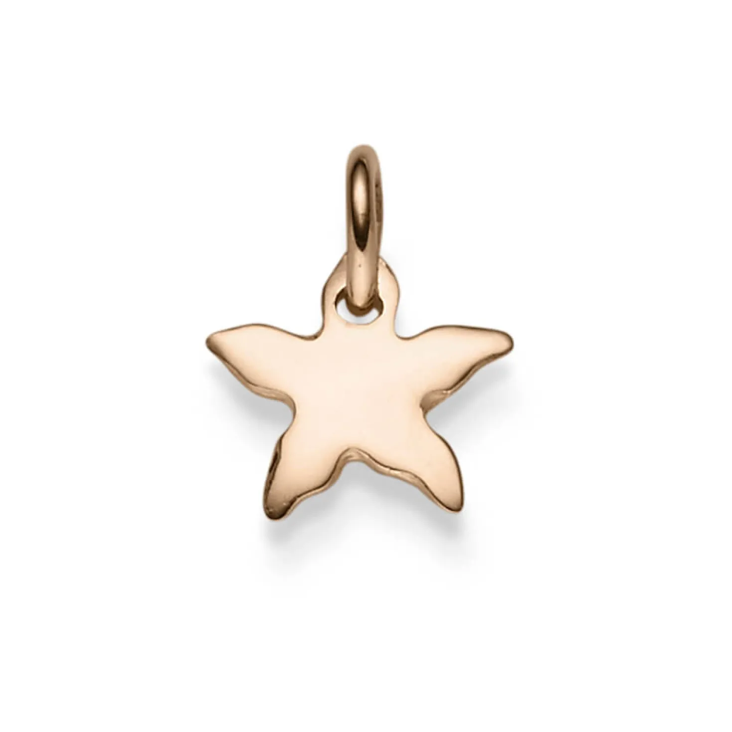 Anhänger Seestern Silhouette 13,5x11mm aus 585 Gold Rotgold glänzend schlicht