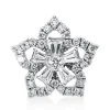 Anhänger Stern aus 750 Weißgold 36 Diamanten 0,67ct TW-SI 15x15,7mm