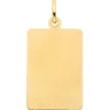 Anhänger Sternzeichen Jungfrau 333 Gold Gelbgold mattiert rechteckig 20,8x12,1mm