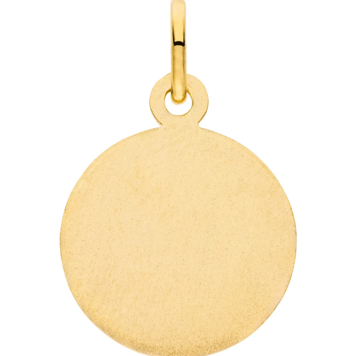 Anhänger Sternzeichen Steinbock aus 333 Gold Gelbgold mattiert rund Ø 12mm