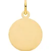 Anhänger Sternzeichen Wassermann aus 333 Gold Gelbgold mattiert rund Ø 12mm