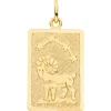 Anhänger Sternzeichen Widder 333 Gold Gelbgold mattiert rechteckig 20,8x12,1mm