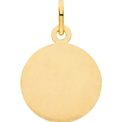 Anhänger Sternzeichen Zwilling aus 333 Gold Gelbgold mattiert rund Ø 12mm