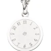 Anhänger Taufuhr glänzend teilmattiert 925 Silber Kinder Silberanhänger