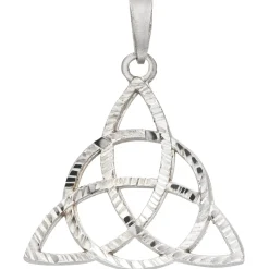 Anhänger Triquetra 28,3x27,9mm aus 925 Silber rhodiniert Silberanhänger