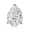 Anhänger Tropfen aus 750 Weißgold 12 Brillanten 0,26ct F-VSI 8x5,8mm