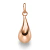 Anhänger Tropfen 19,5x6,6mm aus 585 Gold Rotgold glänzend schlicht