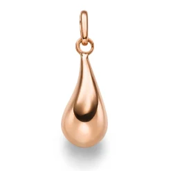 Anhänger Tropfen 19,5x6,6mm aus 585 Gold Rotgold glänzend schlicht
