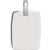 Anhänger 19,3x25,2mm Amulett Gravur Gravurplatte Viereck 925 Silber Herren