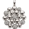 Anhänger 22,3x29,2mm aus 585 Gold Weißgold mit 42 Diamanten 0,31ct