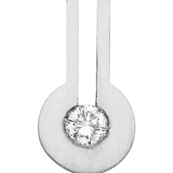 Anhänger 6,4x11,9mm aus 950 Platin mit Diamant Brillant 0,10ct