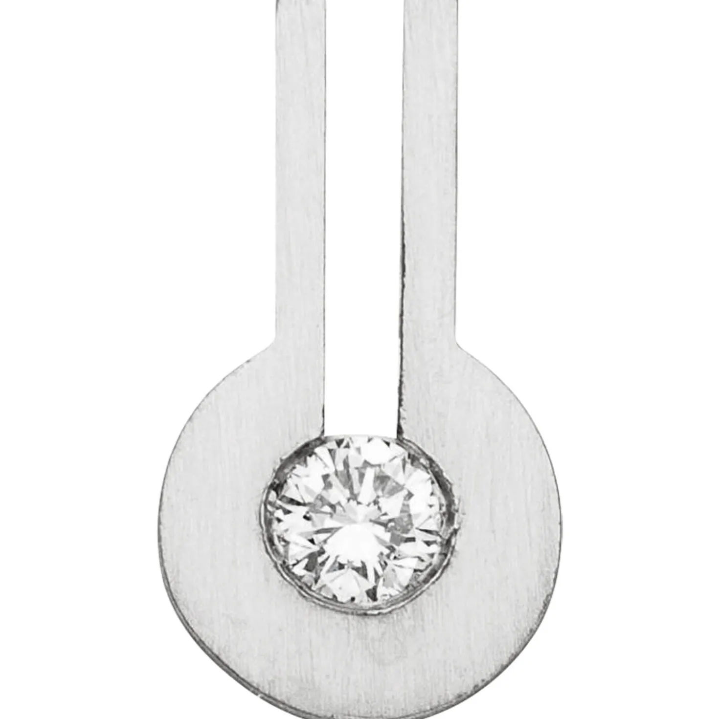 Anhänger 6,4x11,9mm aus 950 Platin mit Diamant Brillant 0,10ct