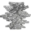 Anhänger 29,9x26,3mm aus 925 Silber geschwärzt mit 26 weißen Zirkonia Damen