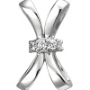 Anhänger 8,2x14,1mm aus 925 Silber mit 5 Zirkonia Silberanhänger Damen