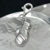 Anhänger 15x10mm Boxhandschuh Einhänger Charm aus 925 Silber rhodiniert Damen