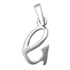 Anhänger 13x8mm Buchstabe G aus 925 Silber Sterlingsilber Damen Silberanhänger