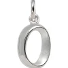 Anhänger 9x15,1mm Buchstabe O aus echtem 925 Silber glänzend teilmattiert Unisex